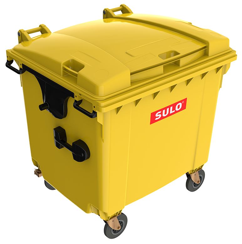 Bild Mülltonne 1100 Liter - gelb