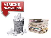 Vereinssammlung Altpapier Papier Pappe