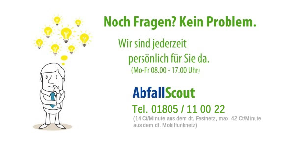 AbfallScout.de - Tel. 01805 - 11 00 22